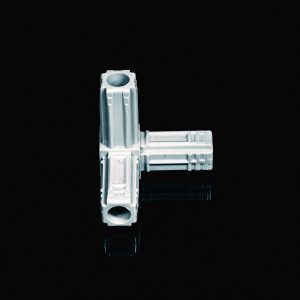 4 Way Connector 25mm Grey