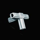 4 Way Connector 25mm Grey