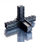 25mm Solid 4 Way Connector